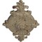 Ekena Millwork Quentin Ceiling Medallion, Hand-Painted Gobi Desert Crackle, 23 1/2"W x 12 1/4"H x 1 1/2"P CM23RO1GDC - alternate 3
